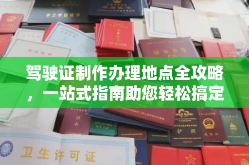 莎车驾驶证制作办理地点全攻略，一站式指南助您轻松搞定