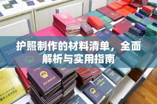 莎车护照制作的材料清单，全面解析与实用指南
